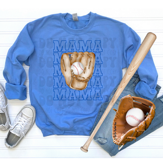 MAMA STACKED BASEBALL - DTF TRANSFER