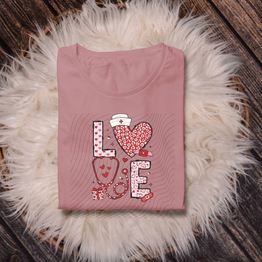 LOVE MEDICAL HEARTS, NO DISTRESS - DTF TRANSFER