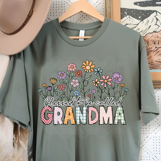 GRANDMA FLOWERS - DTF TRANSFER