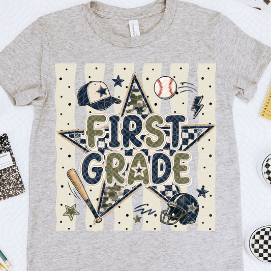 FIRST GRADE  STAR - DTF TRANSFER