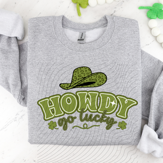 HOWDY GO LUCKY - DTF TRANSFER