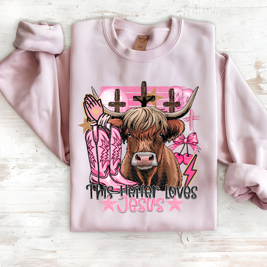HEIFER LOVES JESUS - DTF TRANSFER