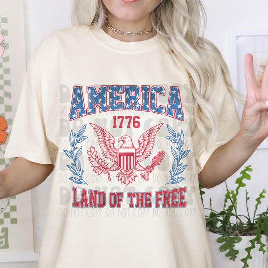 AMERICA - LAND OF THE FREE - DTF TRANSFER