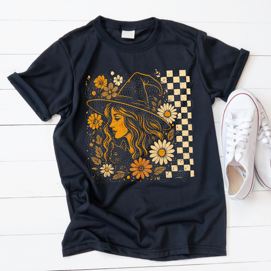 WITCH FLORAL COLLAGE RETRO - DTF TRANSFER