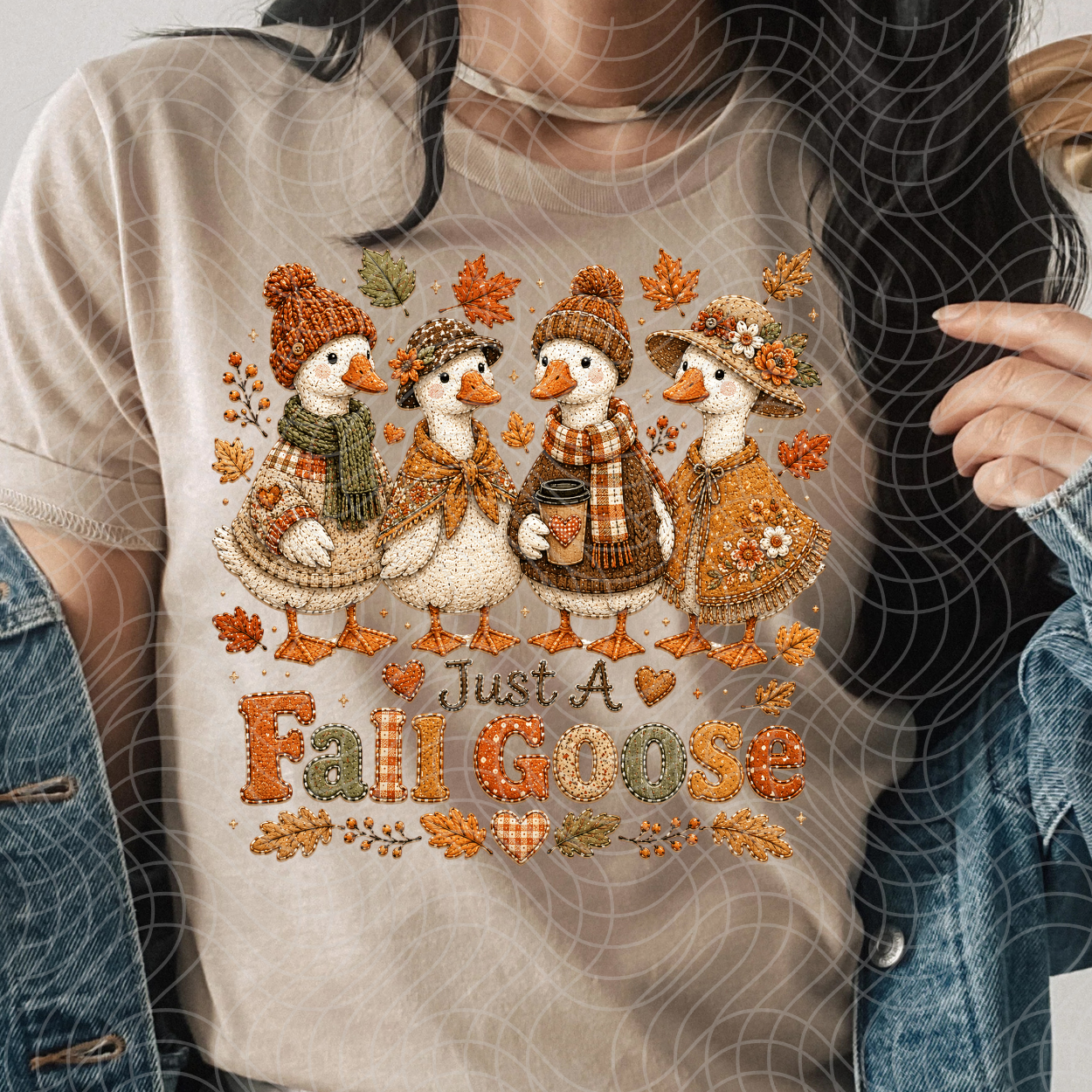 FALL GOOSE QUILT - DTF TRANSFER