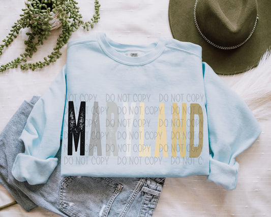 MARYLAND NEUTRALS - DTF TRANSFER