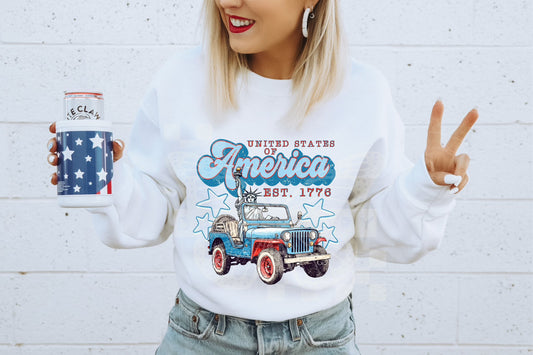 AMERICA JEEP - DTF TRANSFER
