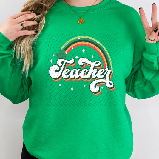 TEACHER RAINBOW - DTF TRANSFER