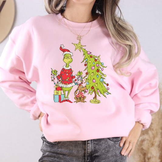GREEN GUY DOG TREE - DTF TRANSFER