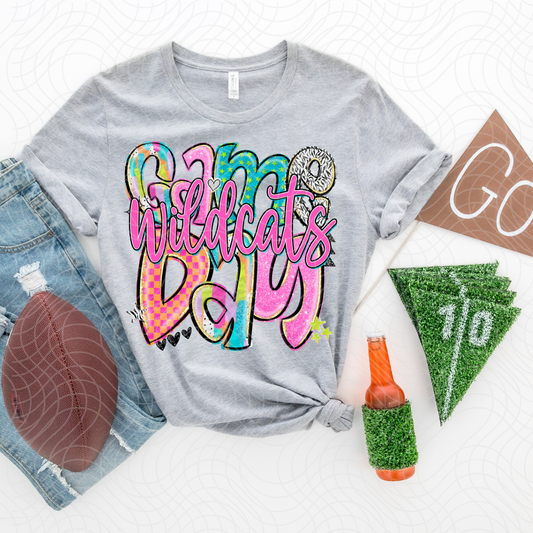GAME DAY WILDCATS COLORFUL- DTF TRANSFER