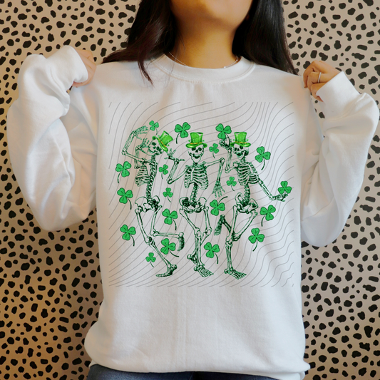 DANCING SKELLIES ST PATTYS - DTF TRANSFER