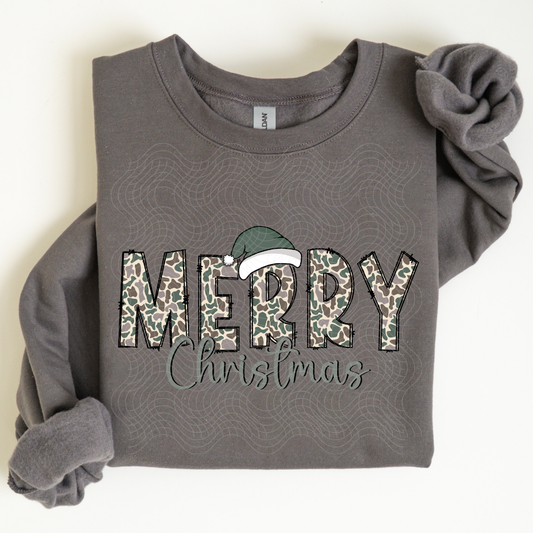 MERRY CHRISTMAS CAMO - DTF TRANSFER