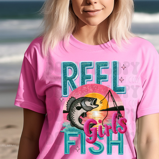 REEL GIRLS FISH - DTF TRANSFER