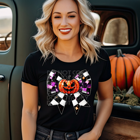 PUMPKIN BOW - DTF TRANSFER