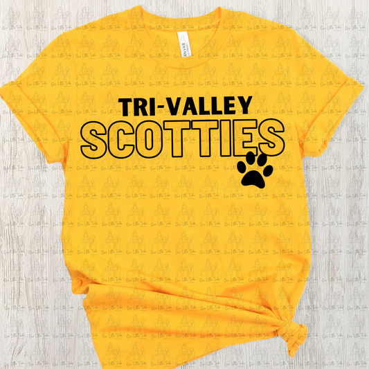 TRI-VALLEY SCOTTIES BASIC - DTF TRANSFER