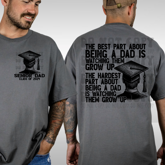 SENIOR DAD - BOY W/ POCKET - DTF TRANSFER