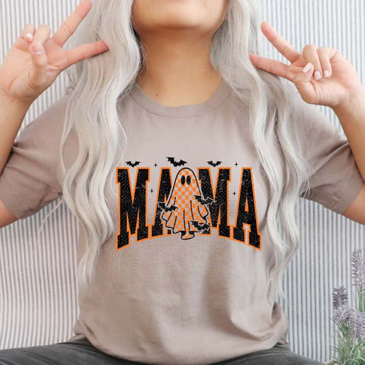 MAMA CHECKERED GHOST - DTF TRANSFER