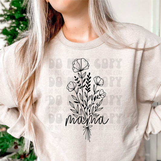 MAMA FLORAL - DTF TRANSFER