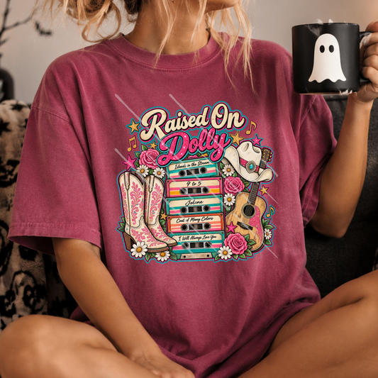 RAISED ON DOLLY - DTF TRANSFER