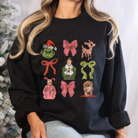 CHRISTMAS COQUETTE - DISTRESSED - DTF TRANSFER