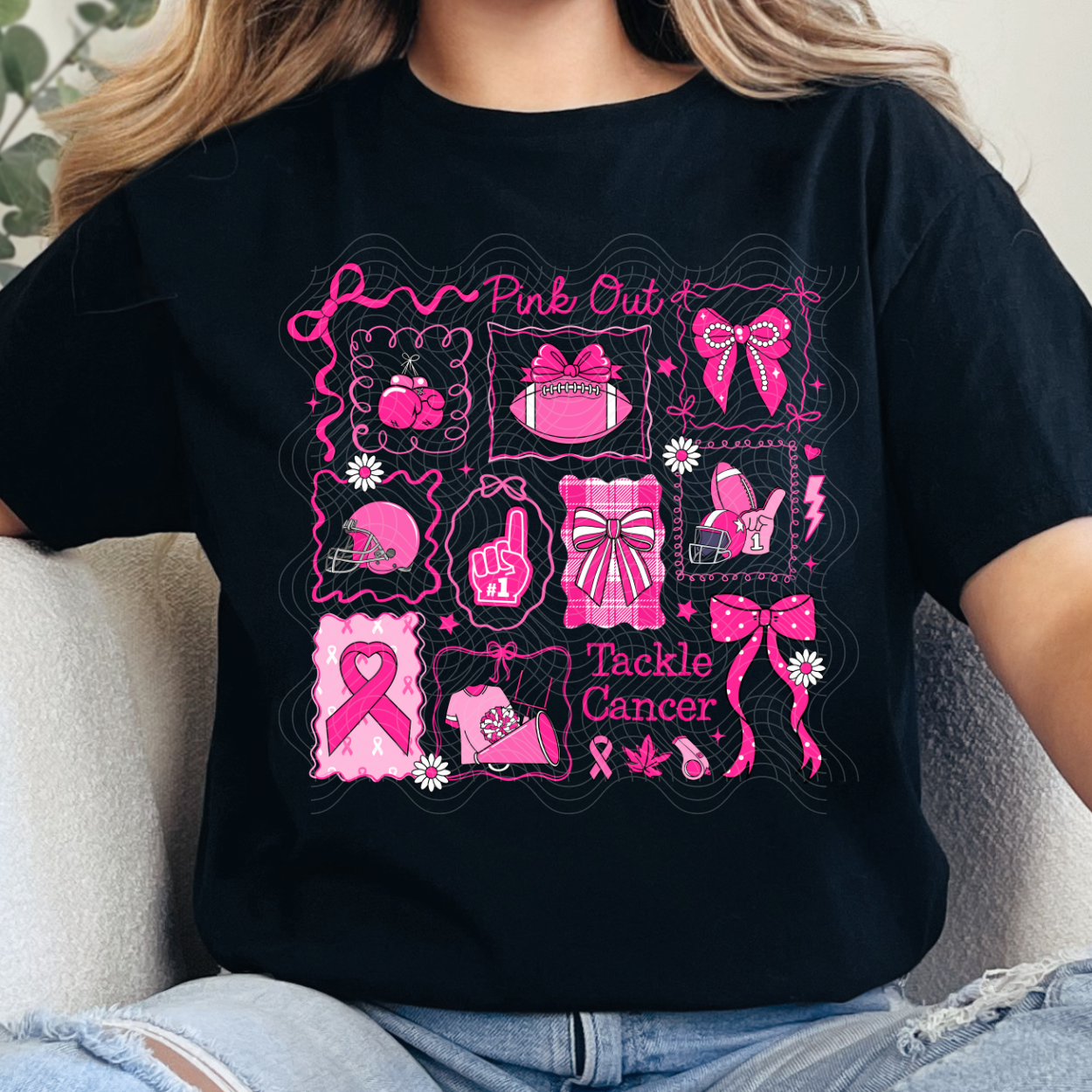 TACKLE CANCER PINK - DTF TRANSFER