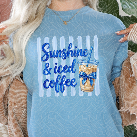 SUNSHINE & ICED COFFEE - DTF TRANSFER