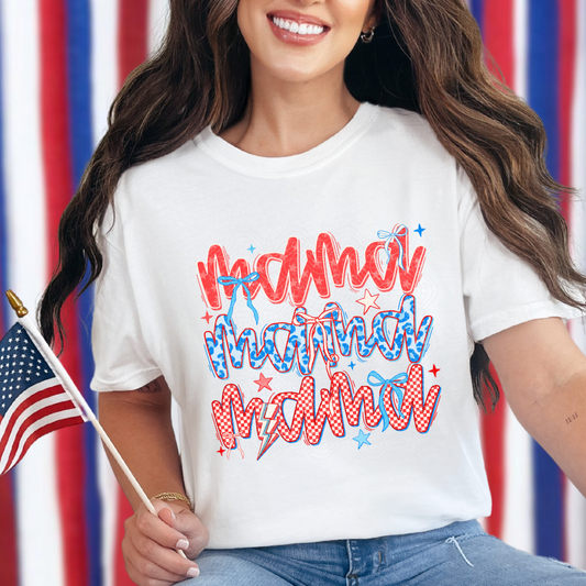 PATRIOTIC MAMA - DTF TRANSFER