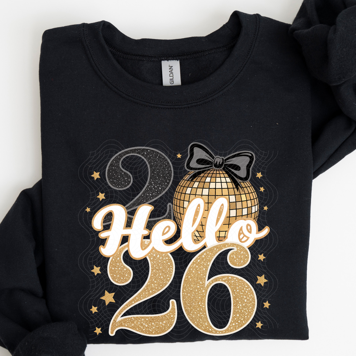 2026 FAUX SPARKLES WHT - DTF TRANSFER