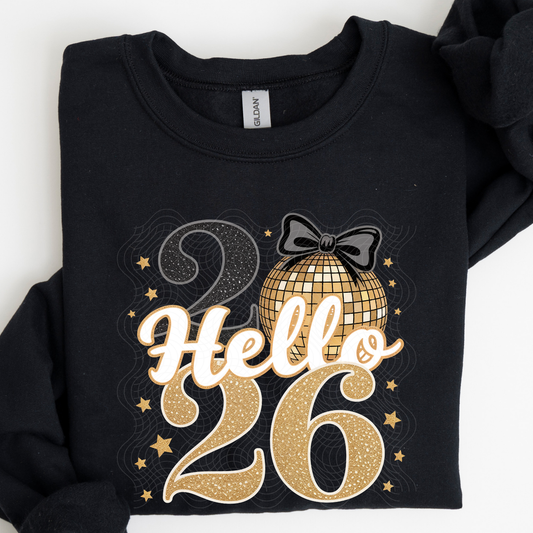 2026 FAUX SPARKLES WHT - DTF TRANSFER