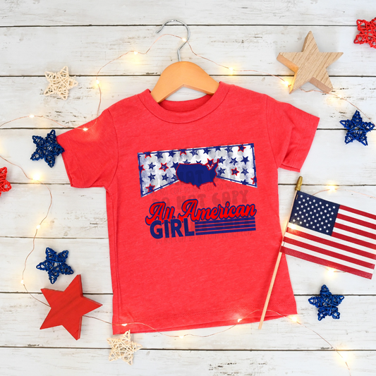 ALL AMERICAN GIRL - DTF TRANSFER