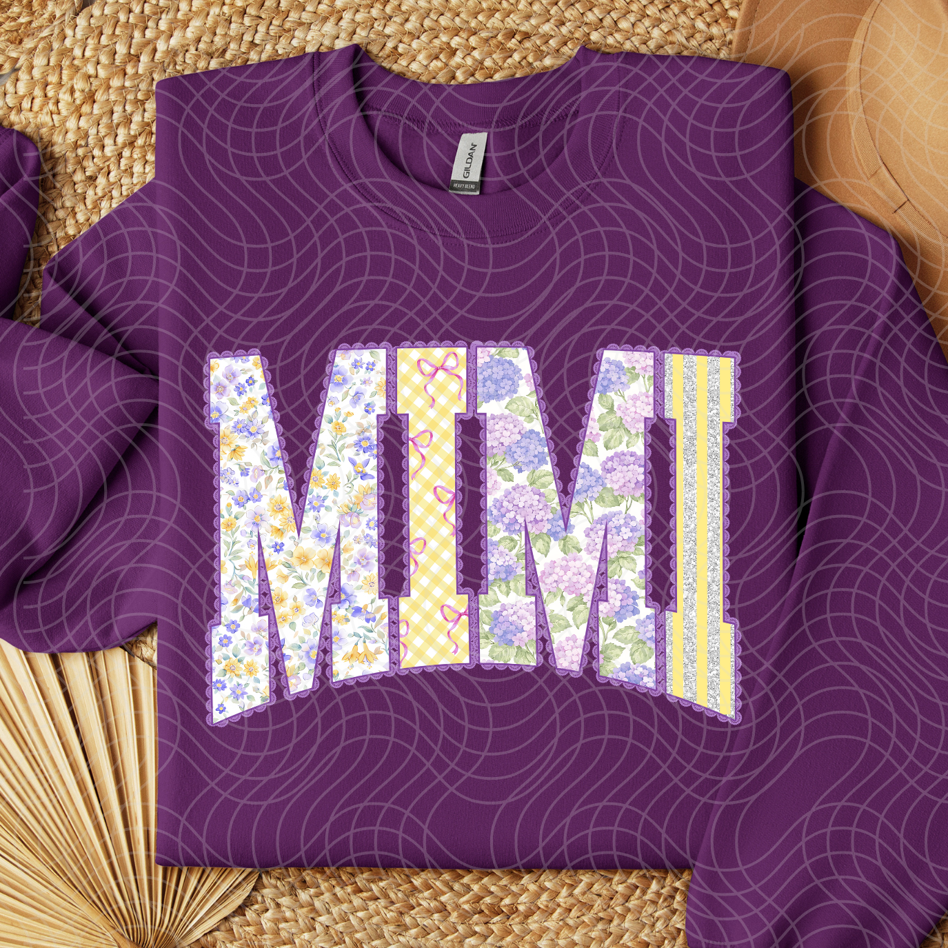 MIMI PURPLE LACE - DTF TRANSFER