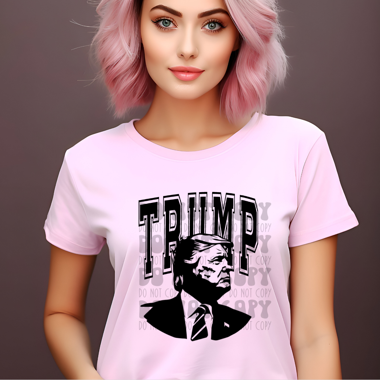 TRUMP ARCHED BLK - DTF TRANSFER