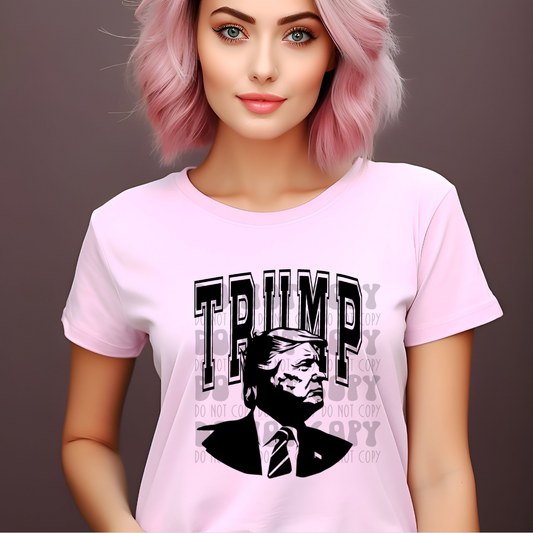 TRUMP ARCHED BLK - DTF TRANSFER