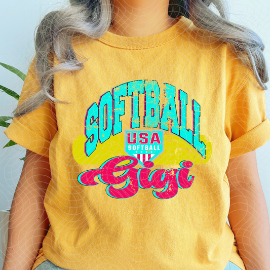 SOFTBALL GIGI - DTF TRANSFER