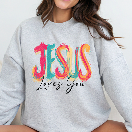 JESUS LOVES YOU - DTF TRANSFER