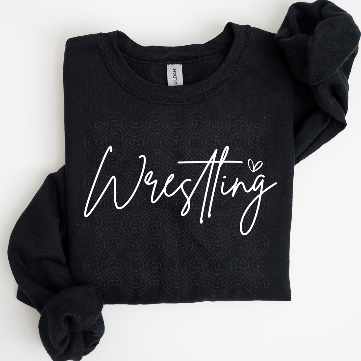 WRESTLING WHITE SCRIPT - DTF TRANSFER