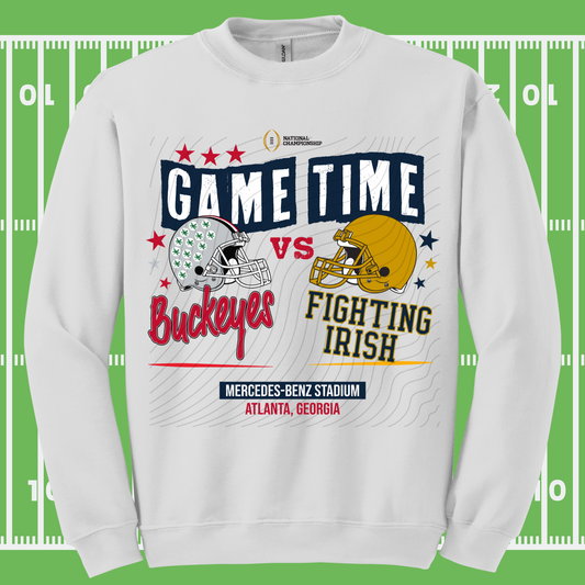 GAME TIME NAVY LABEL - DTF TRANSFER