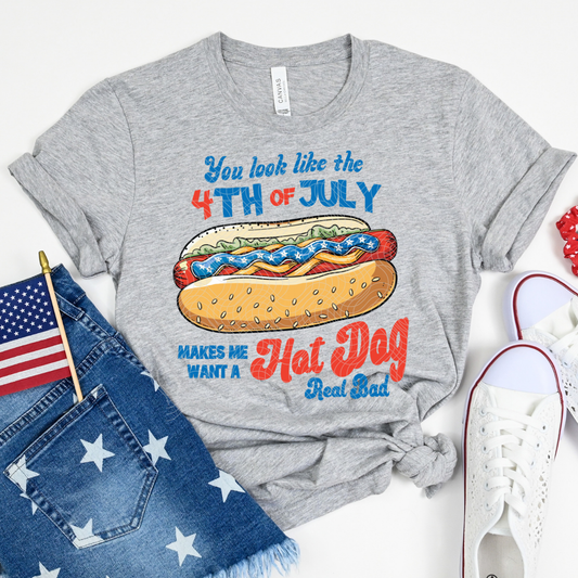 MAKES ME WANT A HOT DOG - DTF TRANSFER