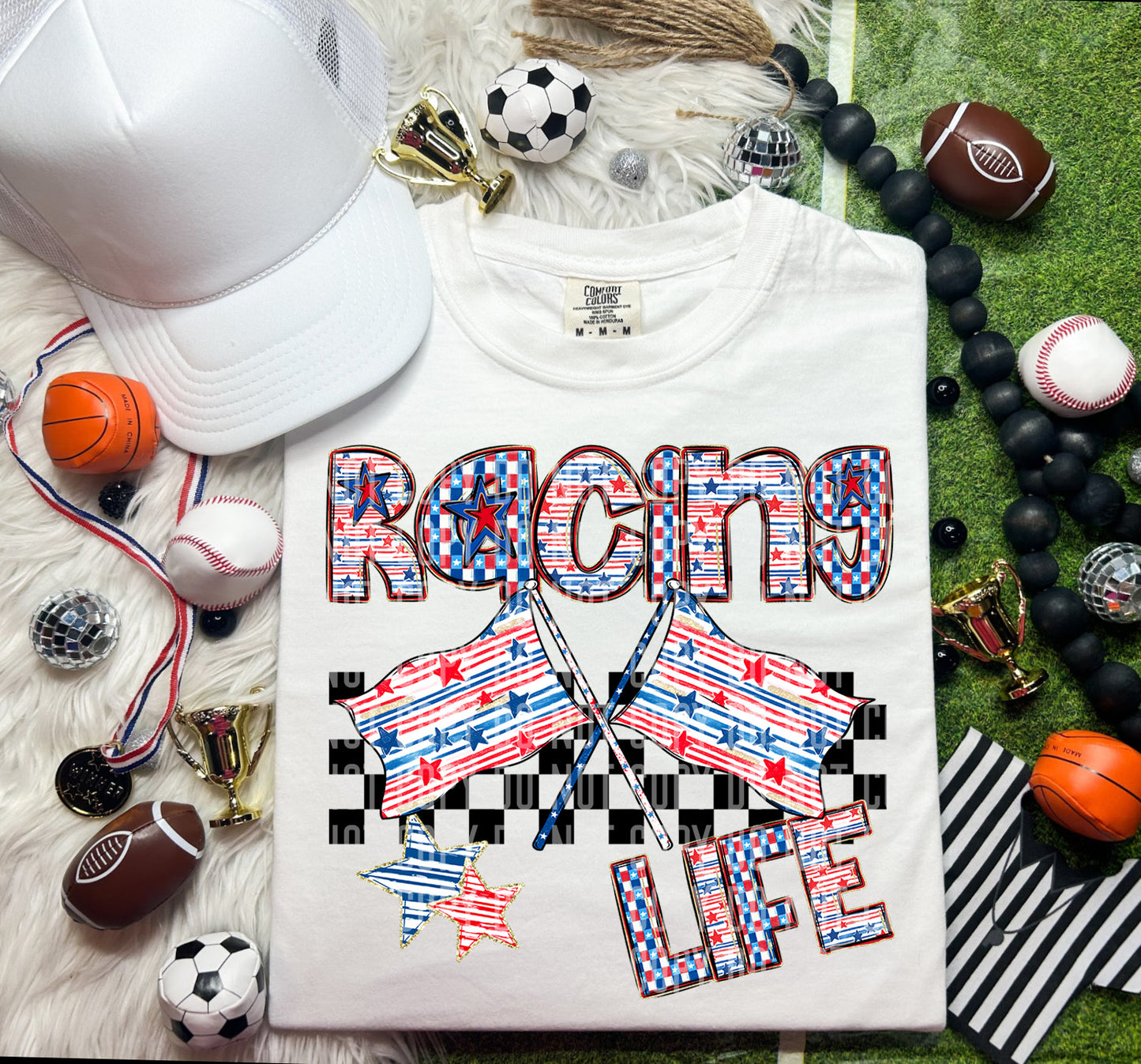 RACING LIFE STRIPES - DTF TRANSFER