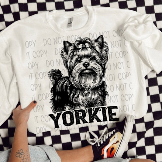 YORKIE DOG - DTF TRANSFER