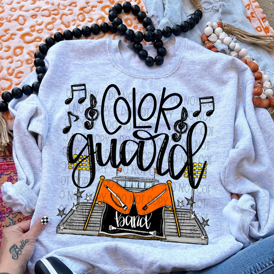 COLOR GUARD ORANGE - DTF TRANSFER