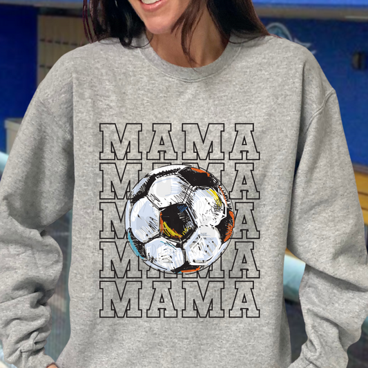 MAMA STACKED SOCCER - DTF TRANSFER