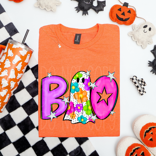 BOO FLOWER GHOST - DTF TRANSFER