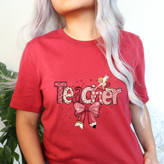 TEACHER CUPID BOW - DTF TRANSFER