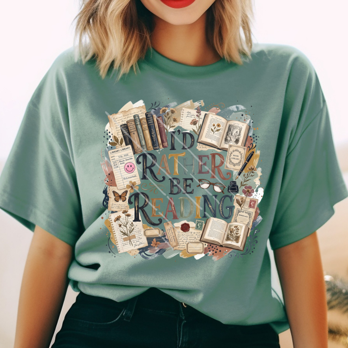 I'D RATHER BE READING - DTF TRANSFER