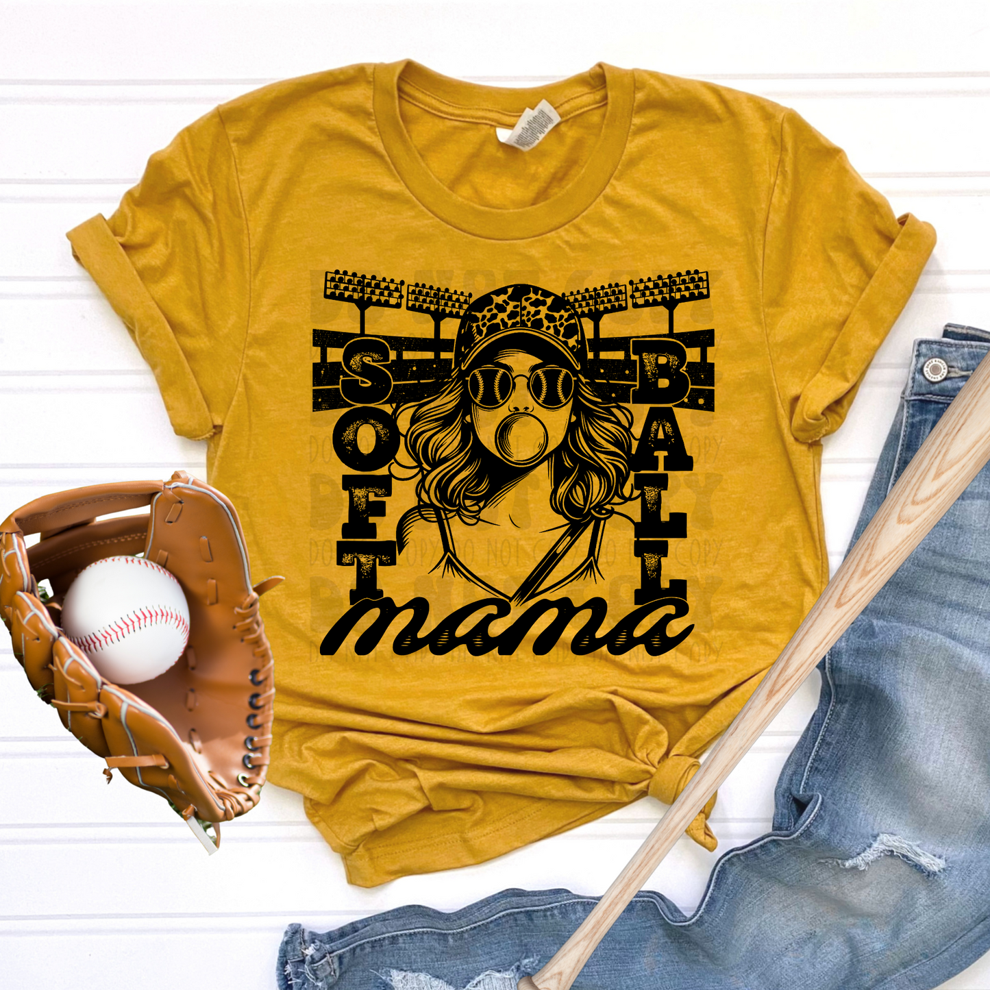 SOFTBALL MAMA - DTF TRANSFER