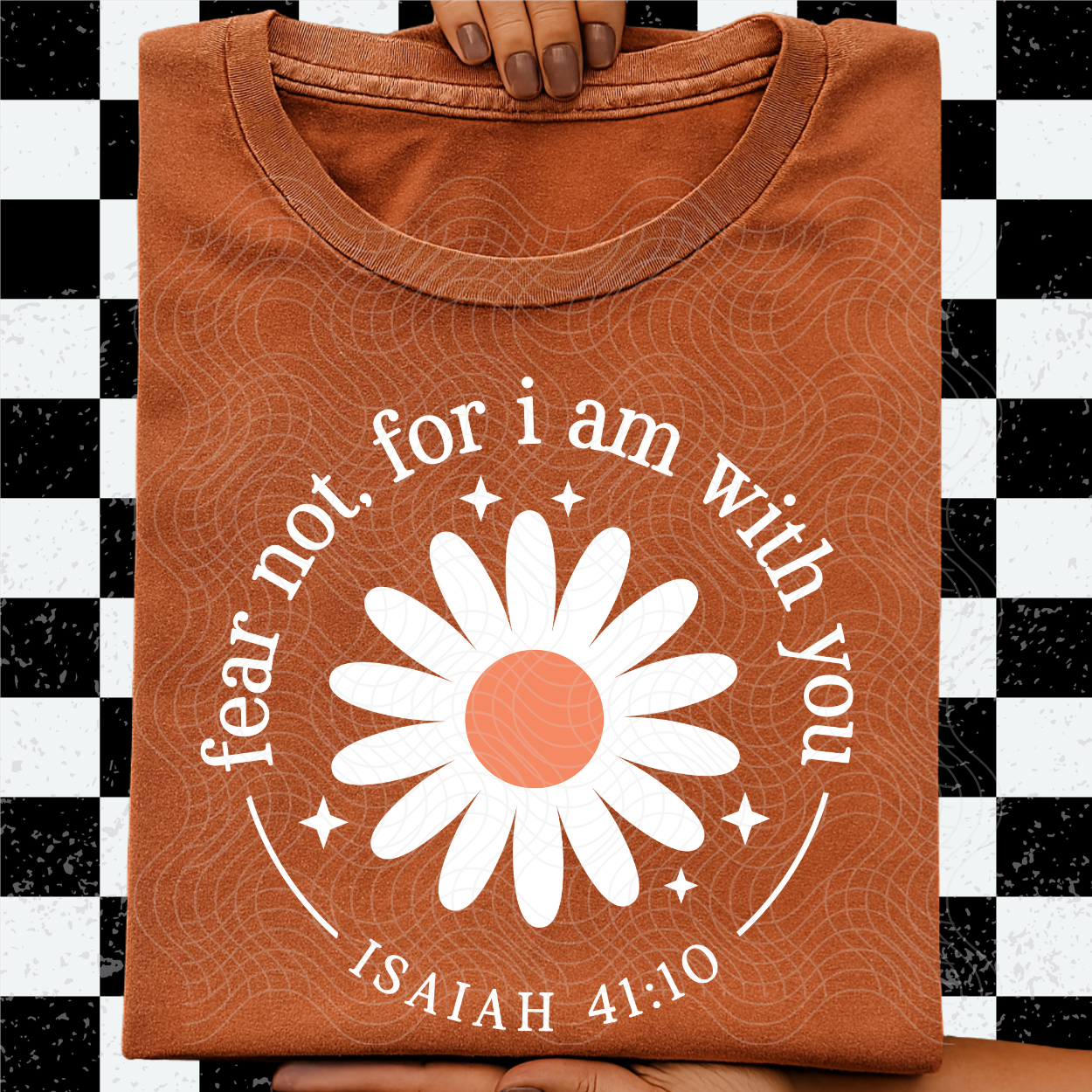 I AM WITH YOU, WHT NO DISTRESS - DTF TRANSFER