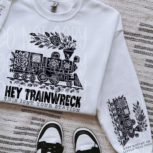 TRAIN STATION W/ SLEEVE - DTF TRANSFER