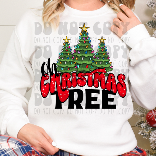 OH CHRISTMAS TREE - DTF TRANSFER
