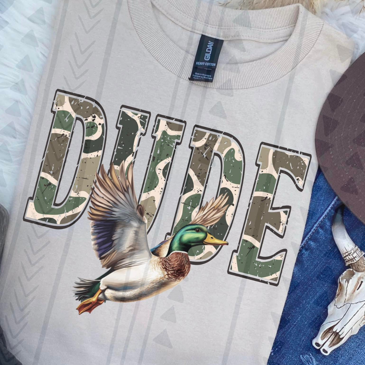 DUDE CAMO - DTF TRANSFER